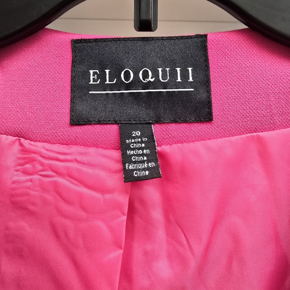 Eloquii Vibrant Pink Blazer Dress - Picture 3 of 4